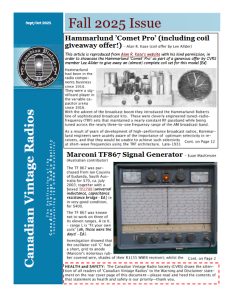 CVRS October Newsletter